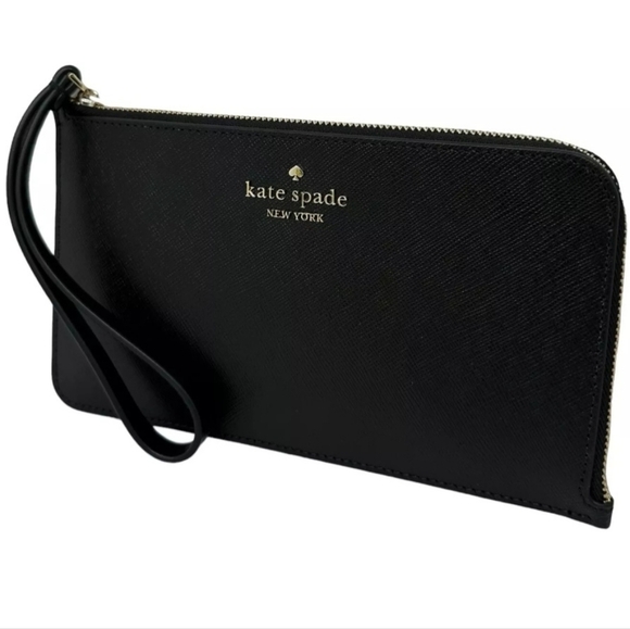 NWT Kate Spade Black Lucy Medium Wristlet - Picture 2 of 9